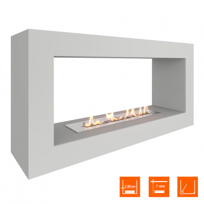 Биокамин SteelHeat FRAME ONE 900 белый